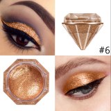 ELECOOL High Quality Liquid Eye Shadow Glitter Glitter Green Metal Radiant Purple Gold Metal Female Cosmetics TSLM1