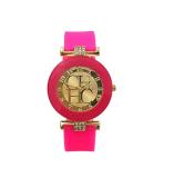 2020 Hot sale Fashion Black Geneva Casual CHHC Quartz Women watches Crystal Silicone Watches  men's Wrist Watch