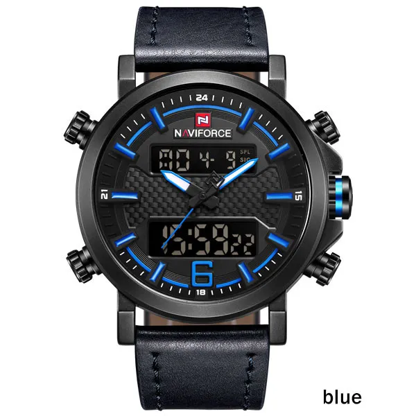 Top Luxury Brand Dress Quartz Mens Watches LED Date Analog Digital Watch Men Fashion Sport Clock