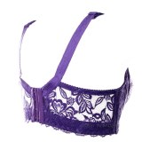 Meizimei Deep V Sexy Lingerie Lace Bras for Women thin Intimate Floral Plus Size Underwire Super Push up bhBrassiere Girl lady