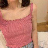 SEASONS Embroidery Butterfly Women Tank Tops Tees Summer Sleevless Casual Crop Top Ladies White Fashion Mini Vest 2020 ASVE80725
