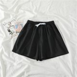 Women Shorts Summer Casual Solid Drawstring shorts high waist loose shorts for girls Soft Cool female short M-2XL