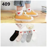 5Pairs  Arrivl Women Socks funny Fruits Cute Happy Silicone Slip Invisible Cotton Sock 35-40