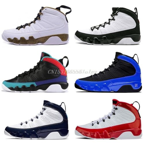 New Brand Basketball Shoes Racer Grey Snakeskin OG Space Jam Designer Mens Sneakers Male Trainers Retro Sport 9 Gym Red 3M 44 47