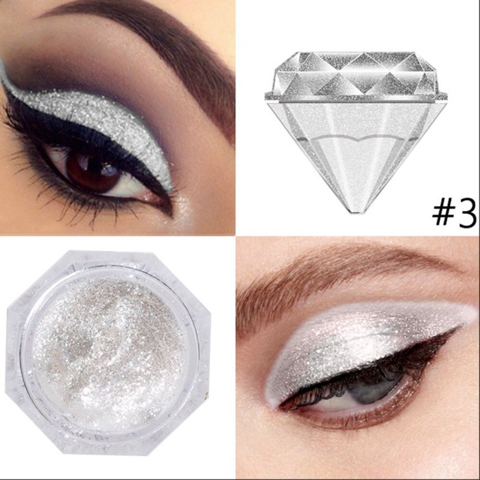 ELECOOL High Quality Liquid Eye Shadow Glitter Glitter Green Metal Radiant Purple Gold Metal Female Cosmetics TSLM1