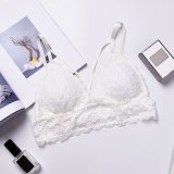 Sexy Deep V Floral Lace Bras Bralette Intimates Thin Belt Lingerie Wirefree Seamless Underwear