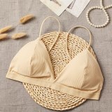 Seamless Soft Sexy Bras for Women Thin Strap Wireless Push Up Bra Backless Comfort Underwear Bralette Sexy Lingerie