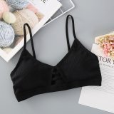 BEFORW Solid Color Sexy Hollow Bra Thin strap Push Up Bra Wire Free Seamless Underwear Women Slim Fit Cozy Thread Female Bras
