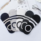 22 Styles 5 Pairs/lot Men Summer Cotton Socks Solid Color Striped Animals Ship Socks Fashionable Male Ankle Socks