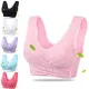 4XL Plus Size Lingerie Lace Solid Color Cross Side Buckle Without Rims Gathered Sports Underwear Sleep Bra New