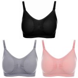 3Pcs/lot Nursing Bra Maternity Breastfeeding Bra Prevent Sagging for Pregnant Women Underwear  Breast Feeding Bra