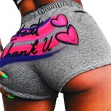 Women High Waist Fitness Sports Biker Shorts Summer Jogging Beach Athletic Casual Skinny Soft Elastic Stretchy Solid Shorts