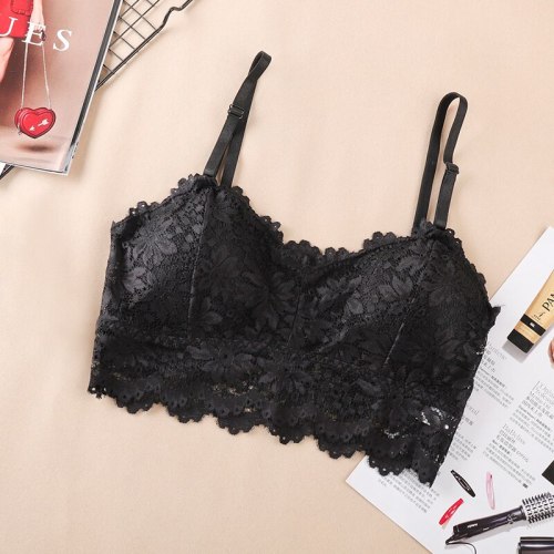 Sexy Bra Women Lace Bralette Sexy Lingerie Underwear Wireless Padded Seamless Bra Ultra Strap Padded Bras for Women