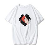 print T-shirt chic Harajuku vintage BF large size loose top women's fashion T-shirt