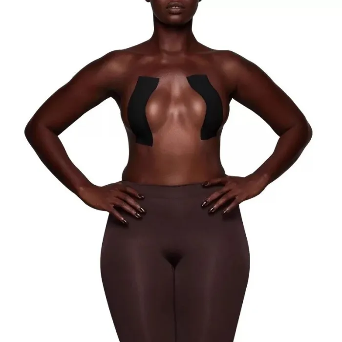 The Boobtape bra can be cut to fit the elastic tape on the invisible bra