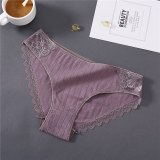 New Sexy Lace Panties For Women Girls Underwear Cotton Panty 2019 Soild Elasticity Comfortable Low-Rise Lingerie Panties M L XL