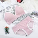 Seamless Active Bra  Set Fashion Bra Briefs Set For Women Lingerie Push Up Bralette With Pads Free Siz Sports Underwear Set