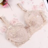 full lace push up bra for women back button fashion sexy women underwear brassiere Gather Thin Sponge modis bralette lingerie