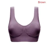 2019 Sexy Bra Women Fitness Seamless Bra Padded Dry Quick Push Up Natural Color Breathable Support seamless Bra Top cotton blend