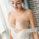 wireless women fashion size d soft black seamless lingerie strapless invisible sexy bralette bra push up