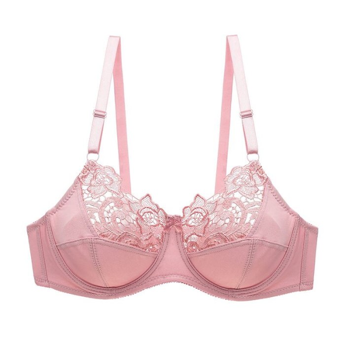 DKERT Plus Size Women Bras Ultrathin Sexy Lace Underwear Brassiere Soft Comfortable Bralette Push Up C D E Cup