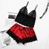 2020 Women Sexy Bra Set Ladies Sexy Lace Comfortable Polyester Sleepwear Underwear Tops Briefs Sets Lenceria Biquini