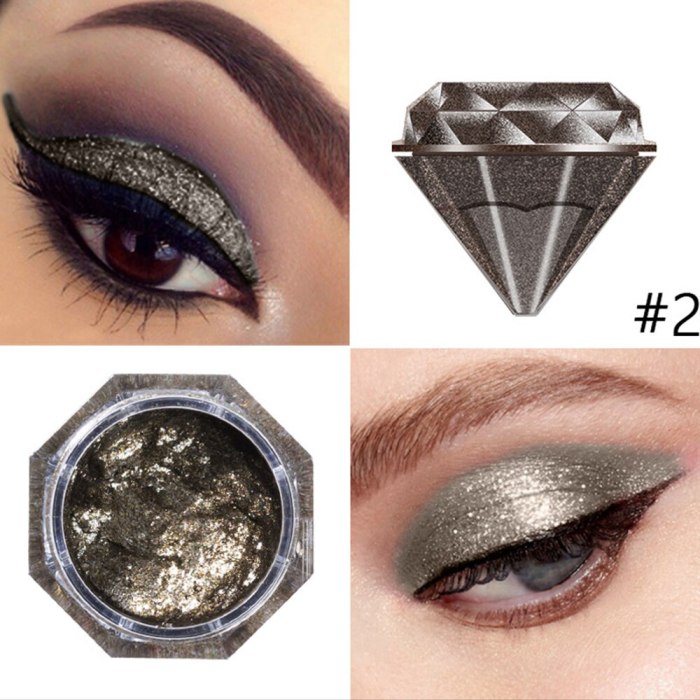 ELECOOL High Quality Liquid Eye Shadow Glitter Glitter Green Metal Radiant Purple Gold Metal Female Cosmetics TSLM1