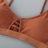 BEFORW Solid Color Sexy Hollow Bra Thin strap Push Up Bra Wire Free Seamless Underwear Women Slim Fit Cozy Thread Female Bras