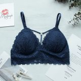 Lace Bralette Sexy Bras For Women Floral Lace Bra Wireless Underwear Deep V Crop Top Female Push Up Bra Sexy Lingerie