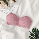 Sexy Strapless Bras for Women Wire Free Solid Color Brassiere Female Comfortable 3/4 Cup One-Piece Bra Women Sexy Lingerie