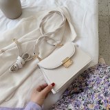 Solid Color PU Leather Sac A Main Femme Crossbody Bags For Women 2020 Summer Small Shoulder Handbags Female Chain Bag