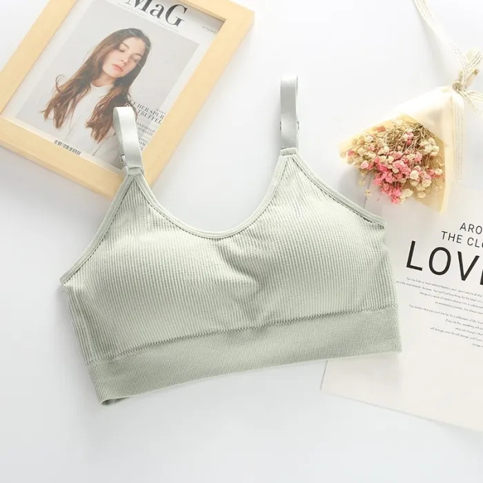 Jerrinut Sexy Bra Underwear Bas For Women Bralette Seamless Padded Bra Lingerie Cotton Wireless Fitness Tops Brassiere Bra