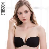 Sexy Lingerie Push Up Silicone Lifting Sticky Bra Self Adhesive Seamless Strapless Front Closure Gel Invisible Bras for Women