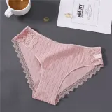 New Sexy Lace Panties For Women Girls Underwear Cotton Panty 2019 Soild Elasticity Comfortable Low-Rise Lingerie Panties M L XL
