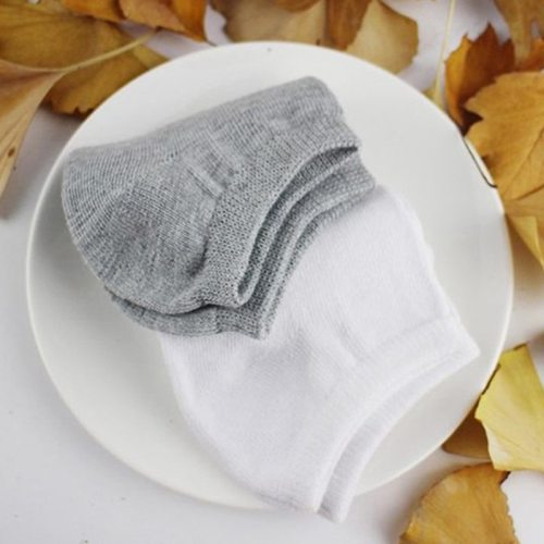 10 Pairs Women Socks Breathable Sports socks Solid Color Boat socks Comfortable Cotton Ankle Socks White Black ~