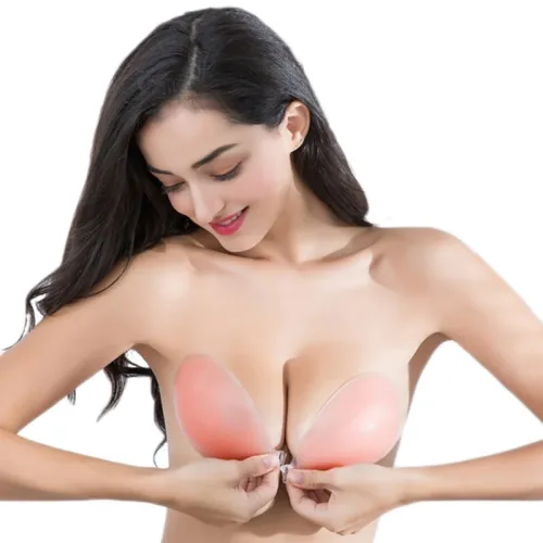 Silicone Bra Invisible Push Up Sexy Strapless Bra Stealth Adhesive Backless Breast Enhancer For Women Sticky Wedding Bikini Bras