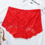 Underwear Women Plus Size Sexy Lace Panties Transparent Briefs Seamless Lingerie Lady Panties Cotton High-Rise For Weight 100KG