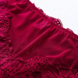 Underwear Women Plus Size Sexy Lace Panties Transparent Briefs Seamless Lingerie Lady Panties Cotton High-Rise For Weight 100KG