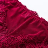 Underwear Women Plus Size Sexy Lace Panties Transparent Briefs Seamless Lingerie Lady Panties Cotton High-Rise For Weight 100KG