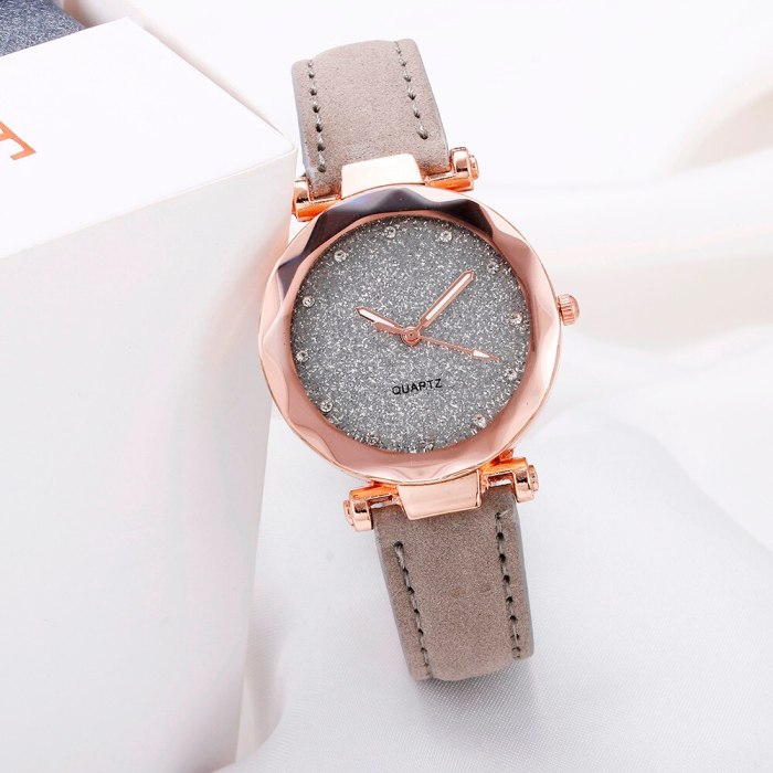 2020 New Ladies fashion Korean Rhinestone Rose Gold Quartz Watch Female Belt Watch montre femme часы женские zegarki damskie