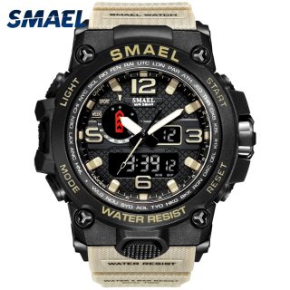 Men Military Watch 50m Waterproof Wristwatch LED Quartz Clock Sport Watch Male  Sport Watch Men S Shock