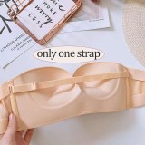 Sexy Strapless Bra Women Invisible Bras Push Up Lingerie Backless Brassiere Seamless Bralette Underwear for Wedding Dress #F