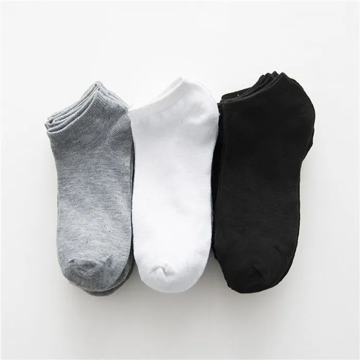 10 Pairs Women Socks Breathable Sports socks Solid Color Boat socks Comfortable Cotton Ankle Socks White Black ~