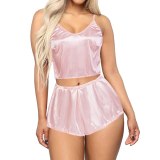 Sexy Lingerie Sets Two Pieces Bra Sets Velvet Underwear Ladies Intimates Tops And Pants Sleepwear Sets Clothing Sleepwear