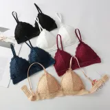 French thin Cup Wireless push up Bra New Sexy Deep V Lace Underwear Women's Bra Fashion lingerie bralette underwear
