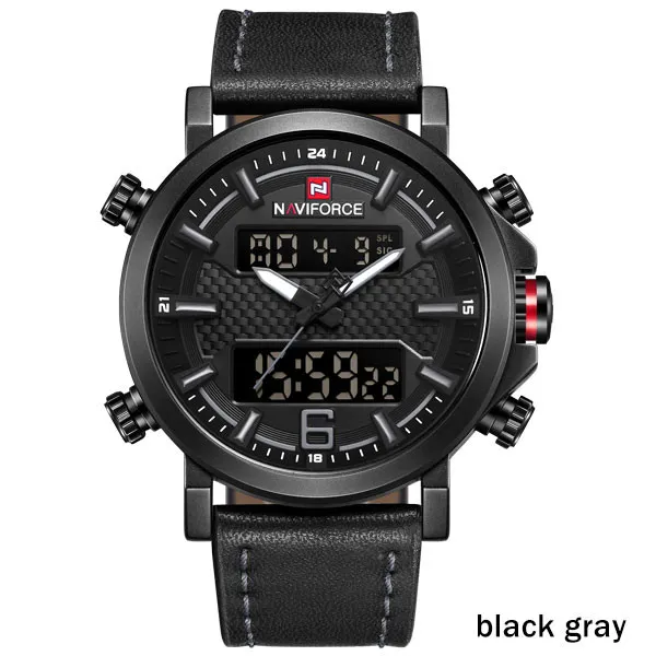 Top Luxury Brand Dress Quartz Mens Watches LED Date Analog Digital Watch Men Fashion Sport Clock