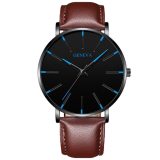 2020 Minimalist Men's Fashion Ultra Thin Watches Simple Men Business Stainless Steel Mesh Belt Quartz Watch