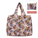 Reusable Shopping Bags Foldable Large Size Shopping Bags Totes Heavy Duty Washable Cloth Grocery Bags Eco-Friendly Ripstop