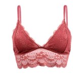 Women Sexy Lace  Bra Top Lingerie Underwear Intimate Bra 3/4 Cups Crop Top Unlined Soft Ultrathin  Bras Translucent