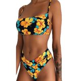 Rubylong 2019 Ruffles Bikini Women Sexy Vintage Swimsuit Brazilian Thong Bikini Set Female Retro Swimwear Push Up Bathing Suit